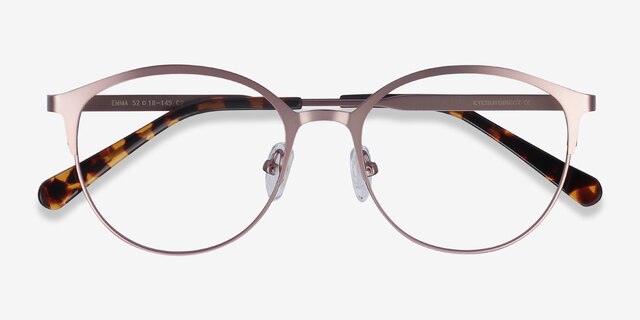 Emma Pink MetalEyeglass Frames from EyeBuyDirect, Closed View