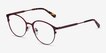Emma Red MetalEyeglass Frames from EyeBuyDirect, Angle View