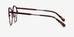 Emma Red MetalEyeglass Frames from EyeBuyDirect, Side View