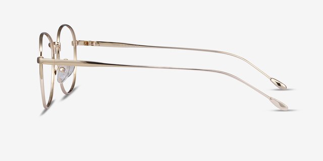 Vantage Golden MetalEyeglass Frames from EyeBuyDirect, Side View