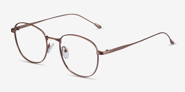 Vantage Matte Pink MetalEyeglass Frames from EyeBuyDirect, Angle View