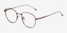 Vantage Matte Pink MetalEyeglass Frames from EyeBuyDirect, Angle View