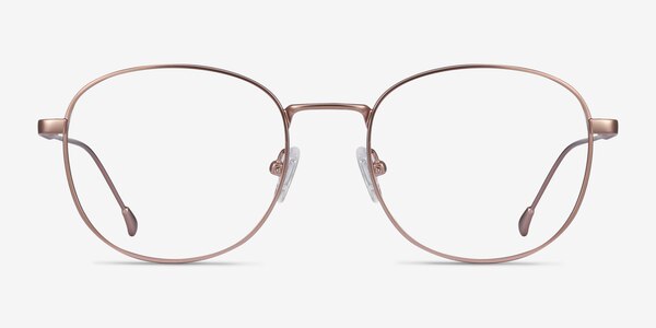 Vantage Rose Gold Metal Eyeglass Frames