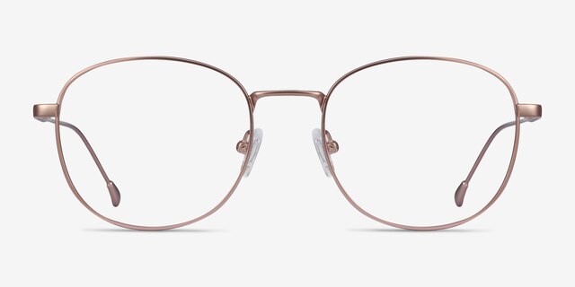 Vantage Rose Gold MetalEyeglass Frames from EyeBuyDirect, Front View