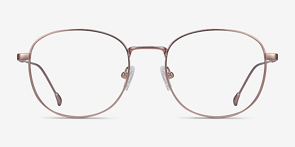 Vantage Rose Gold Metal Eyeglass Frames