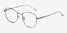Vantage Rose Gold MetalEyeglass Frames from EyeBuyDirect, Angle View
