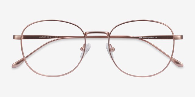 Vantage Rose Gold MetalEyeglass Frames from EyeBuyDirect, Closed View