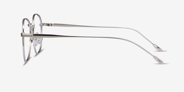 Vantage Argenté MétalMontures de lunettes de vue d'EyeBuyDirect, Vue de Côté