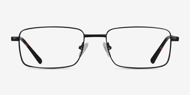 Arco Noir MétalMontures de lunettes de vue d'EyeBuyDirect, Vue de Face