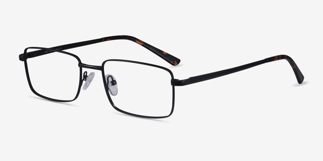 Arco Noir MétalMontures de lunettes de vue d'EyeBuyDirect, Vue d'Angle