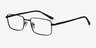 Arco Noir MétalMontures de lunettes de vue d'EyeBuyDirect, Vue d'Angle