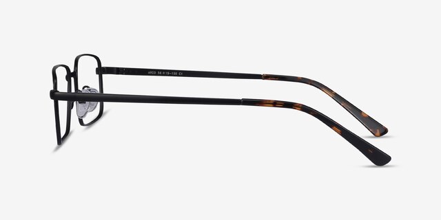 Arco Noir MétalMontures de lunettes de vue d'EyeBuyDirect, Vue de Côté