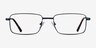 Arco Navy MetalEyeglass Frames from EyeBuyDirect, Front View