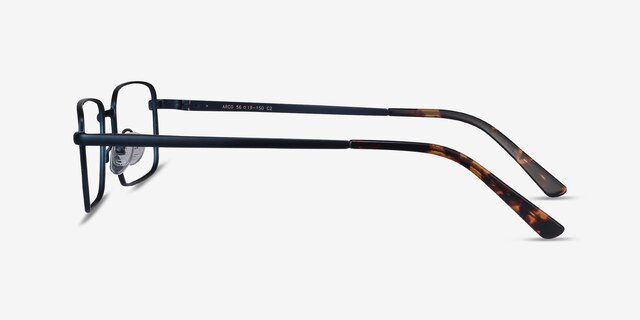 Arco Navy MetalEyeglass Frames from EyeBuyDirect, Side View