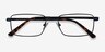 Arco Navy MetalEyeglass Frames from EyeBuyDirect, Closed View