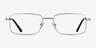 Arco Silver MetalEyeglass Frames from EyeBuyDirect, Front View