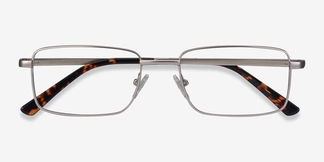 Arco Silver MetalEyeglass Frames from EyeBuyDirect, Closed View