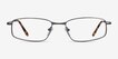 Destined Gunmetal MetalEyeglass Frames from EyeBuyDirect, Front View