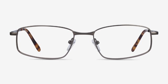 Destined Gunmetal MétalMontures de lunettes de vue d'EyeBuyDirect, Vue de Face