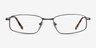 Destined Gunmetal MétalMontures de lunettes de vue d'EyeBuyDirect, Vue de Face