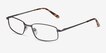 Destined Gunmetal MetalEyeglass Frames from EyeBuyDirect, Angle View