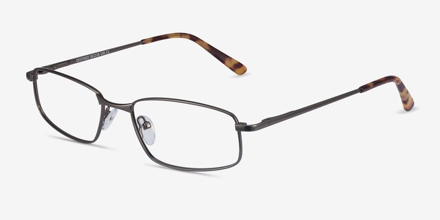 Destined Gunmetal MétalMontures de lunettes de vue d'EyeBuyDirect, Vue d'Angle