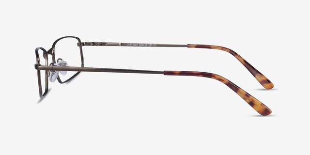 Destined Gunmetal MétalMontures de lunettes de vue d'EyeBuyDirect, Vue de Côté