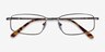 Destined Gunmetal MétalMontures de lunettes de vue d'EyeBuyDirect, Vue Rapprochée