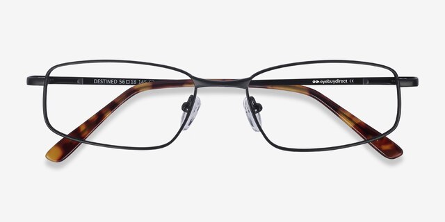 Destined Black MetalEyeglass Frames from EyeBuyDirect, Closed View