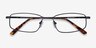 Destined Black MetalEyeglass Frames from EyeBuyDirect, Closed View