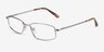Destined Silver MetalEyeglass Frames from EyeBuyDirect, Angle View