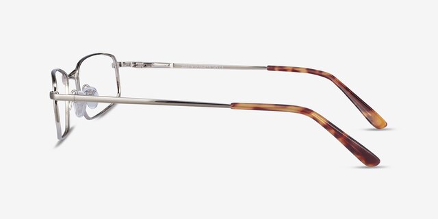Destined Silver MetalEyeglass Frames from EyeBuyDirect, Side View
