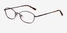 Betty Brun MétalMontures de lunettes de vue d'EyeBuyDirect, Vue d'Angle