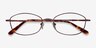 Betty Brun MétalMontures de lunettes de vue d'EyeBuyDirect, Vue Rapprochée