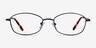 Betty Black MetalEyeglass Frames from EyeBuyDirect, Front View