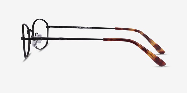 Betty Black MetalEyeglass Frames from EyeBuyDirect, Side View