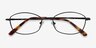 Betty Black MetalEyeglass Frames from EyeBuyDirect, Closed View