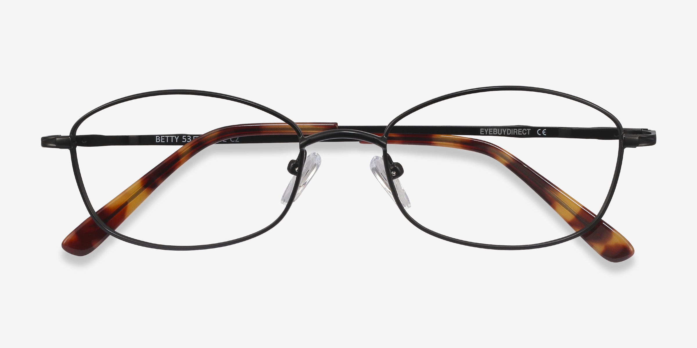 Betty Oval Black Glasses for Women | Eyebuydirect Canada