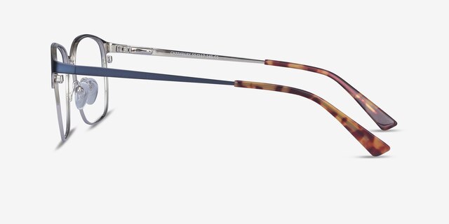 Chambery Blue MetalEyeglass Frames from EyeBuyDirect, Side View