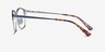 Chambery Blue MetalEyeglass Frames from EyeBuyDirect, Side View