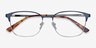 Chambery Blue MetalEyeglass Frames from EyeBuyDirect, Closed View