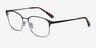 Chambery Black MetalEyeglass Frames from EyeBuyDirect, Angle View