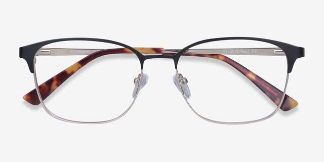 Chambery Black MetalEyeglass Frames from EyeBuyDirect, Closed View