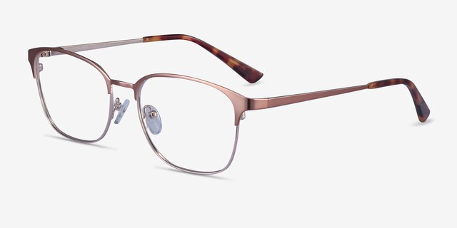 Chambery Rose Gold MetalEyeglass Frames from EyeBuyDirect, Angle View