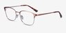 Chambery Rose Gold MetalEyeglass Frames from EyeBuyDirect, Angle View