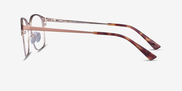 Chambery Rose Gold MetalEyeglass Frames from EyeBuyDirect, Side View