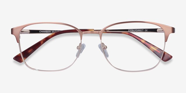 Chambery Rose Gold MetalEyeglass Frames from EyeBuyDirect, Closed View