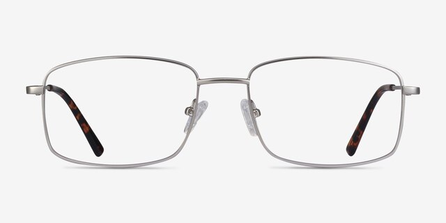 Onex Argenté MétalMontures de lunettes de vue d'EyeBuyDirect, Vue de Face