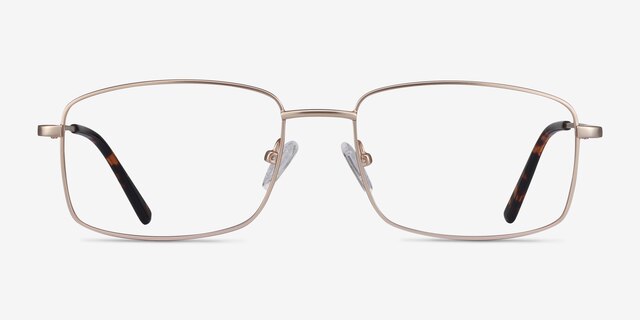 Onex Gold MetalEyeglass Frames from EyeBuyDirect, Front View