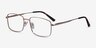 Onex Gold MetalEyeglass Frames from EyeBuyDirect, Angle View